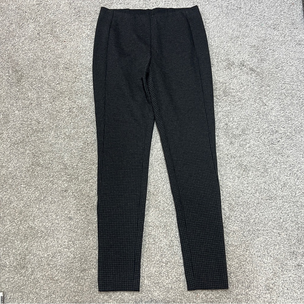 J Jill Ponte Leggings Womens Medium Black Houndstooth Skinny New With Tags